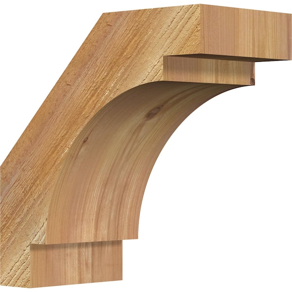 Ekena Millwork 6"W x 12"D x 12"H Merced Rough Sawn Knee Brace, Western Red Cedar BRC06X12X12MRC00RWR - main